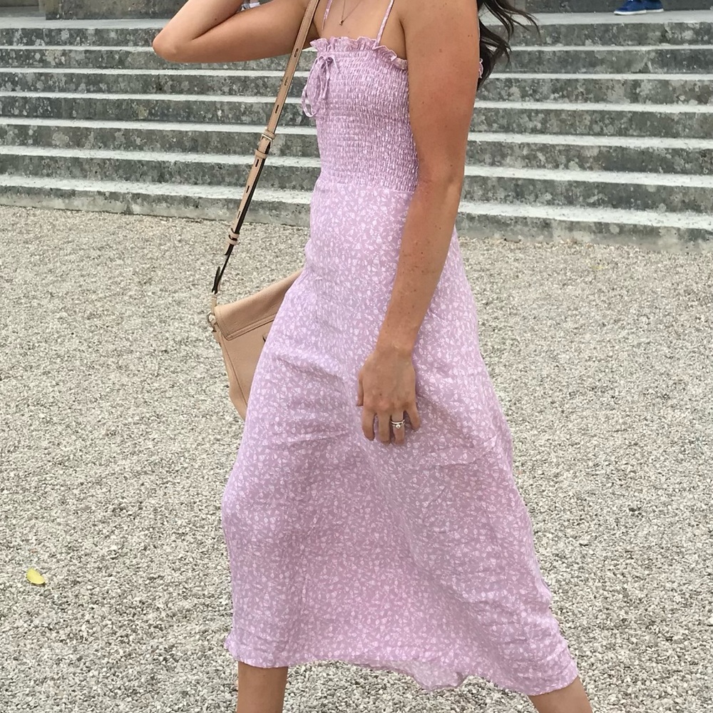 Pink maxi dress
